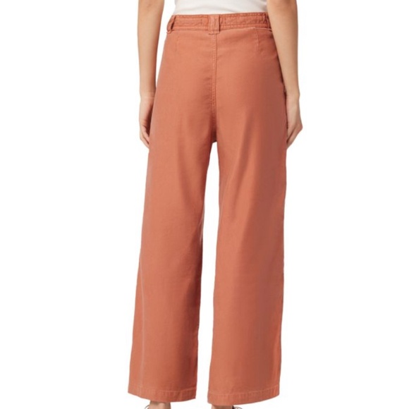 Hudson Drawstring Wide Leg Cropped Pants – Rust, Size 30 - Picture 3 of 7